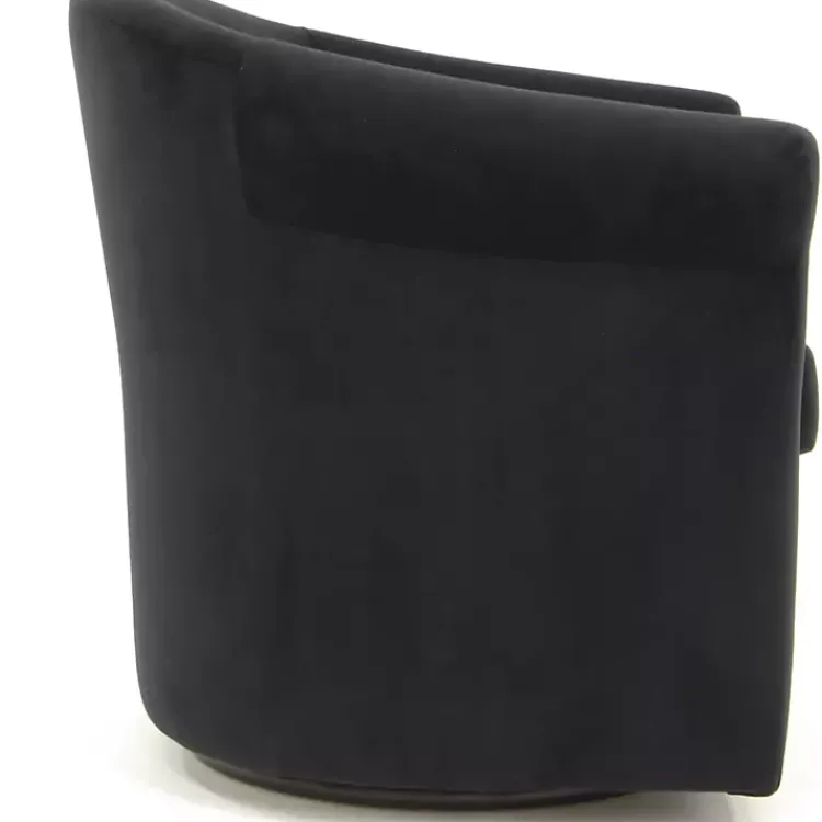 Kirklands Home Accent Chairs|Marley Swivel Accent Chair Black