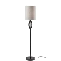 Kirklands Home Floor Lamps|Black Mayfair Open Floor Lamp