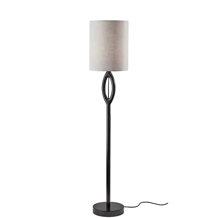 Kirklands Home Floor Lamps|Black Mayfair Open Floor Lamp