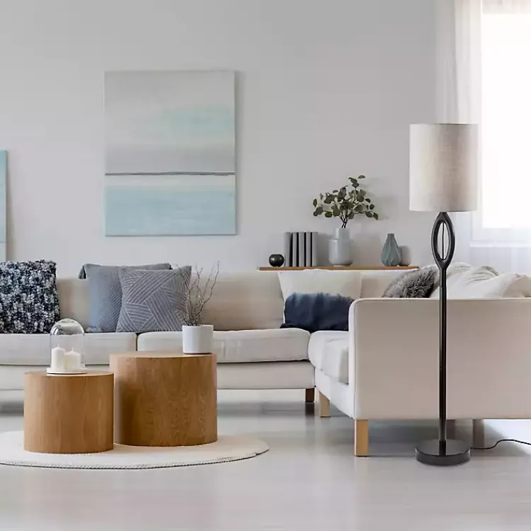 Kirklands Home Floor Lamps|Black Mayfair Open Floor Lamp