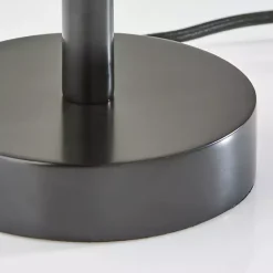 Kirklands Home Table Lamps|Black Mayfair Open Table Lamp Gray