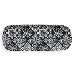 Kirklands Home Outdoor Dining|Black Melamine Bree Serving Tray