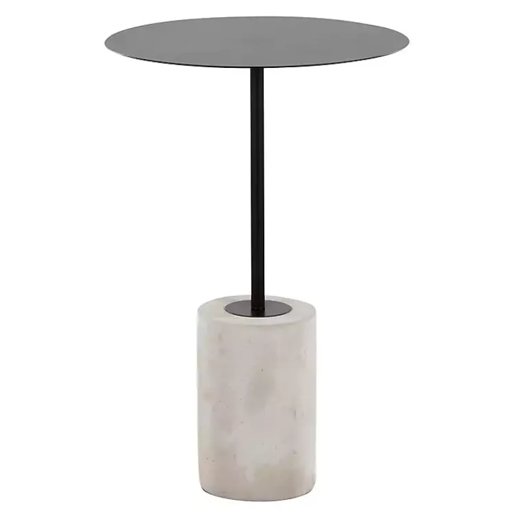 Kirklands Home Accent & End Tables|Metal & Concrete Janis Cocktail Table Black