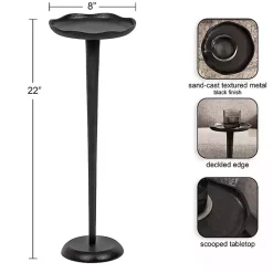 Kirklands Home Accent & End Tables|Metal Alicia Accent Table Black