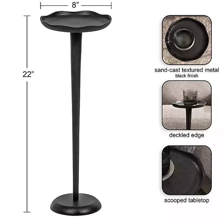 Kirklands Home Accent & End Tables|Metal Alicia Accent Table Black