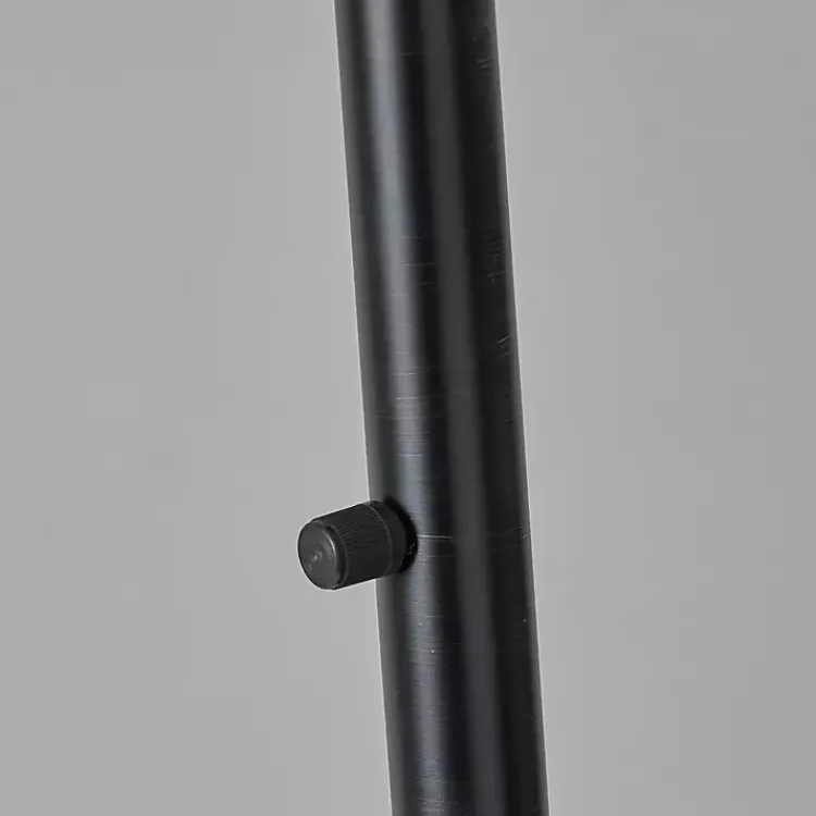 Kirklands Home Floor Lamps|Black Metal Arch Modern Floor Lamp White