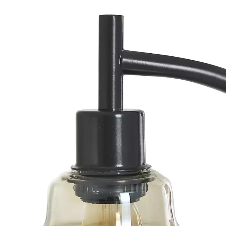 Kirklands Home Table Lamps|Black Metal Arched Task Lamp Brown