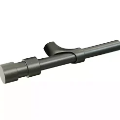 Kirklands Home Curtain Rods & Hardware|Black Metal Blackout Finial Curtain Rod, 36 in.