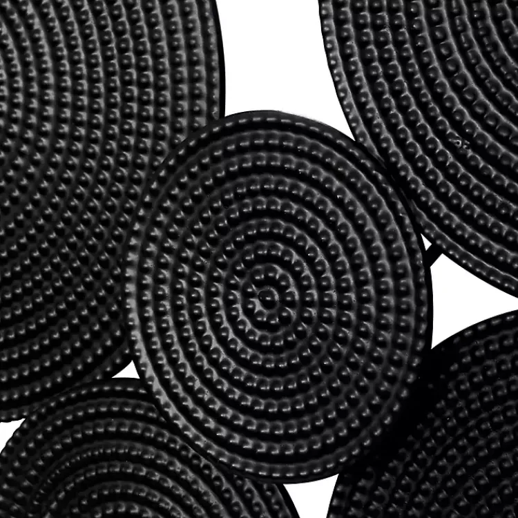 Kirklands Home Wall Plaques|Metal Circles Wall Plaque Black