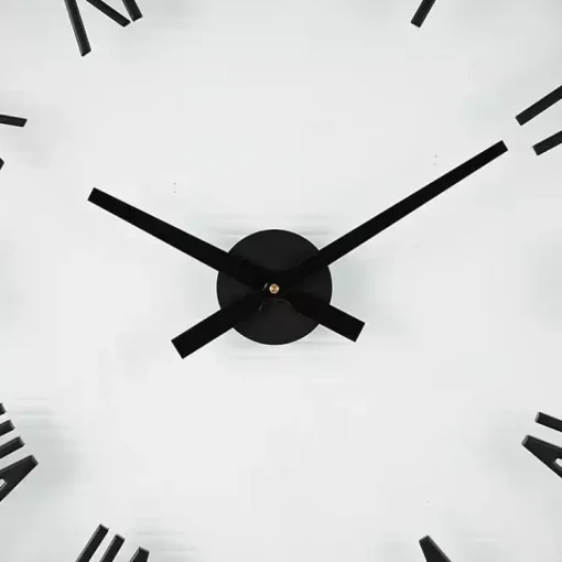 Kirklands Home Clocks|Black Metal Clear Glass Wall Clock