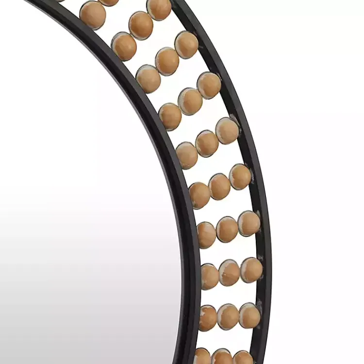 Kirklands Home Decorative Mirrors|Metal Coen Bohemian Wall Mirror Black