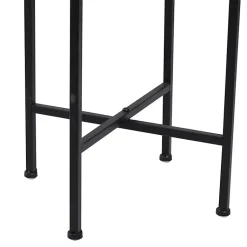 Kirklands Home Planters|Metal Dome Planter with Stand, 46 in. Black
