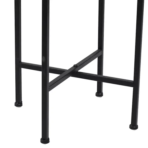 Kirklands Home Planters|Metal Dome Planter with Stand, 46 in. Black