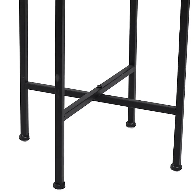 Kirklands Home Planters|Metal Dome Planter with Stand, 46 in. Black