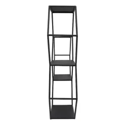 Kirklands Home Shelves|Black Metal Hexagon Wall Shelf