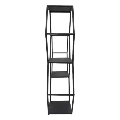 Kirklands Home Shelves|Black Metal Hexagon Wall Shelf