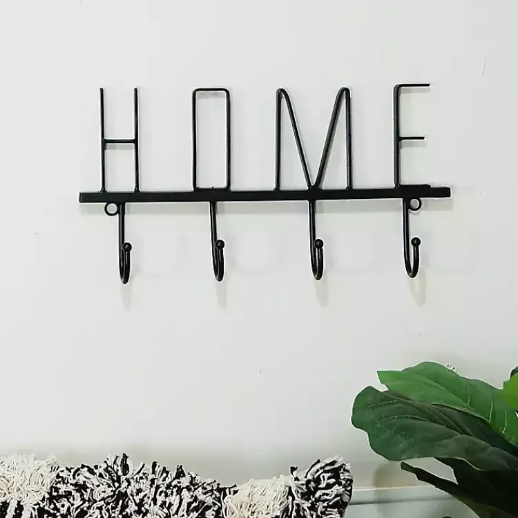 Kirklands Home Hooks|Black Metal Home Wall Hooks