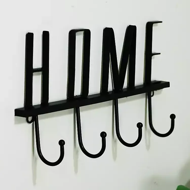 Kirklands Home Hooks|Black Metal Home Wall Hooks