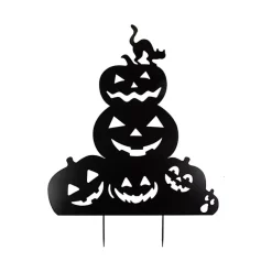 Clearance Metal Jack O Lantern Halloween Yard Stake Halloween