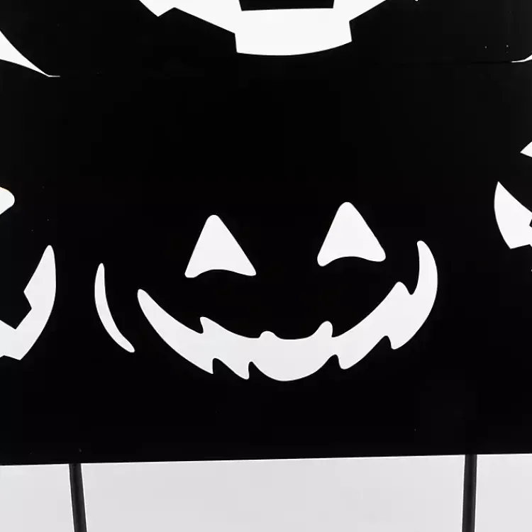 Clearance Metal Jack O Lantern Halloween Yard Stake Halloween