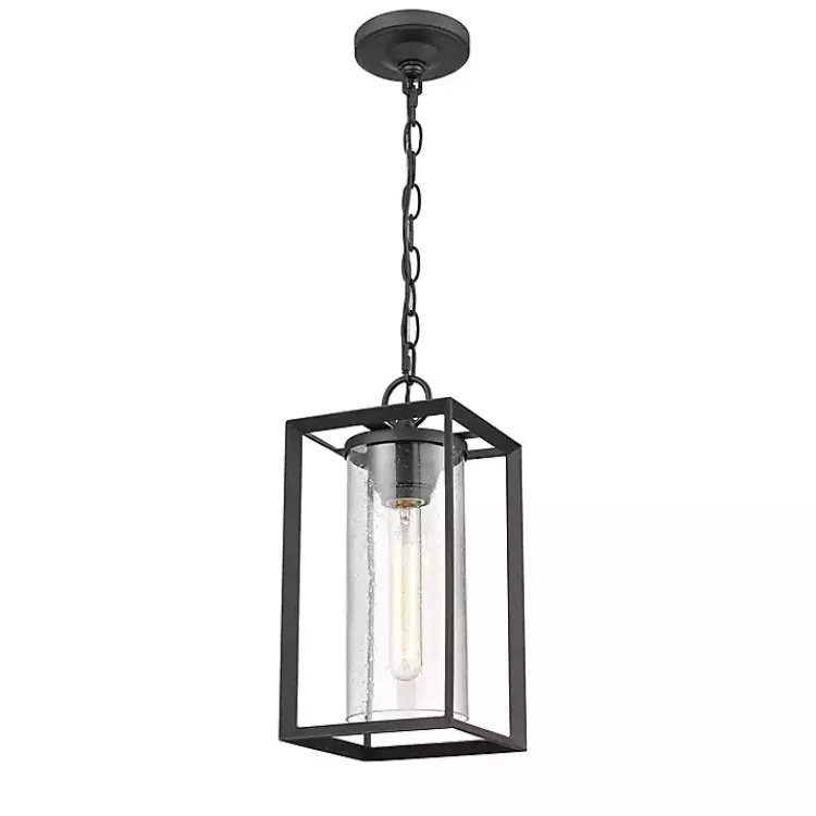 Kirklands Home Chandeliers & Pendant Lighting|Metal Lantern Pendant Light Black