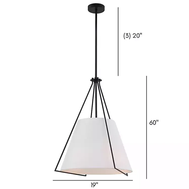 Kirklands Home Chandeliers & Pendant Lighting|Black Metal Madeline Pendant Light