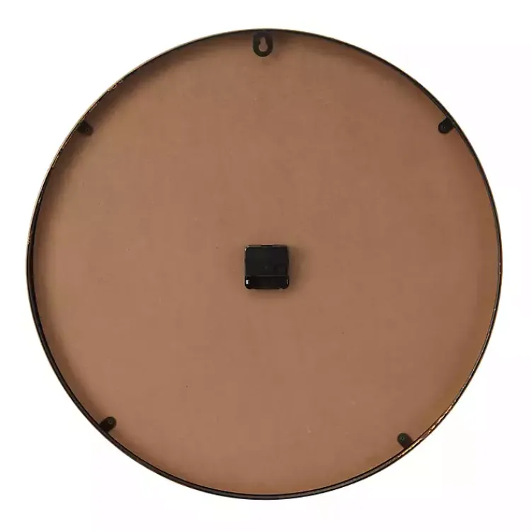 Kirklands Home Clocks|Black Metal Modern Thomas Wall Clock