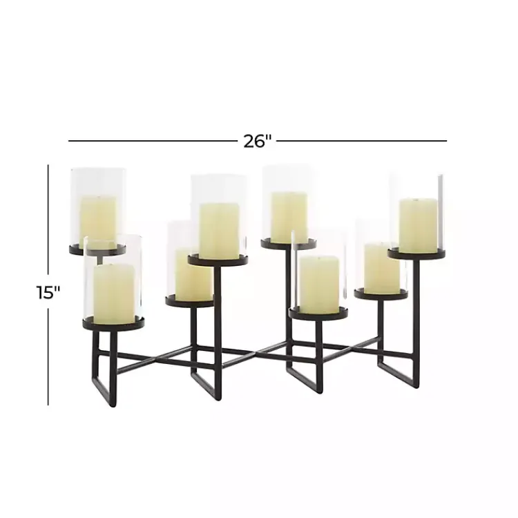 Clearance Metal Multi Level Candelabra Runner Candle Holders