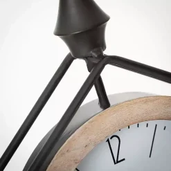 Online Black Metal Pentagon Frame Tabletop Clock Decorative Accents