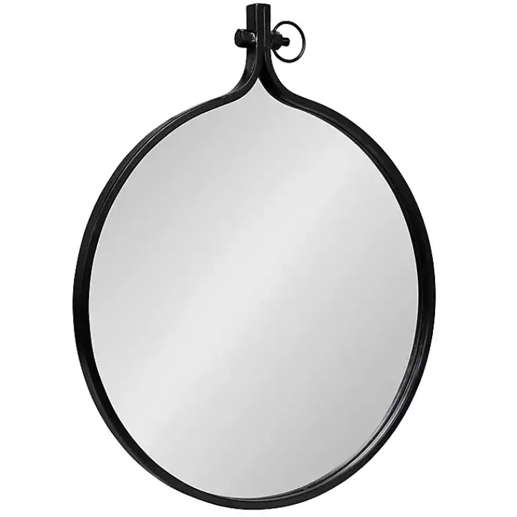 Kirklands Home Decorative Mirrors|Metal Yitro Wall Mirror Black