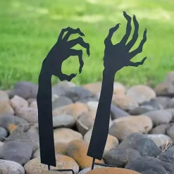 Hot Metal Zombie Halloween Lawn Stakes, Set of 2 Halloween