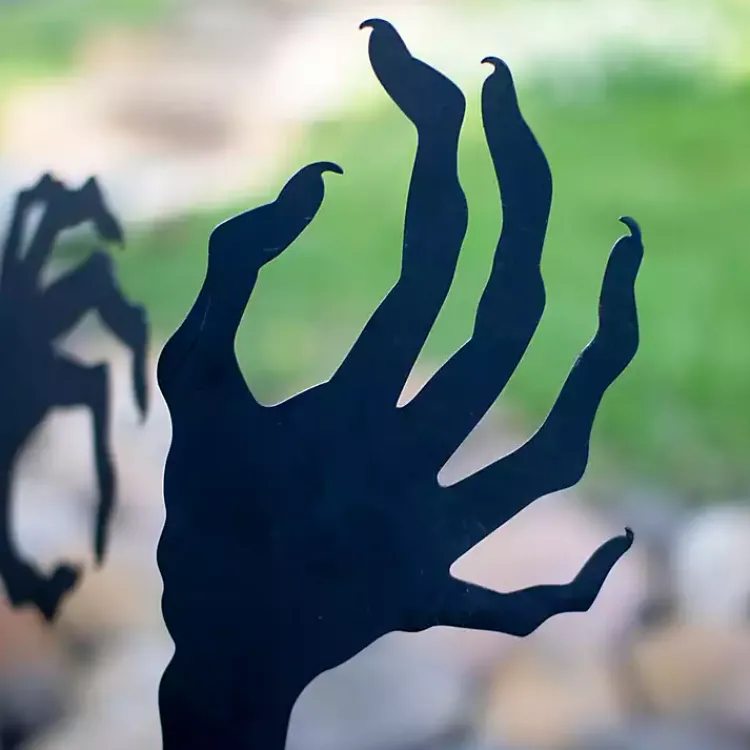 Hot Metal Zombie Halloween Lawn Stakes, Set of 2 Halloween