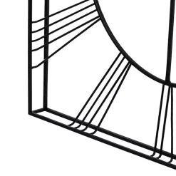 Kirklands Home Clocks|Minimal Square Open Face Clock Black