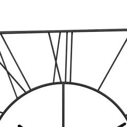 Kirklands Home Clocks|Minimal Square Open Face Clock Black