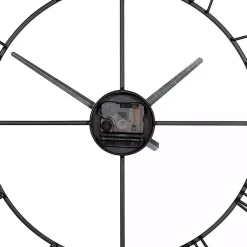 Kirklands Home Clocks|Minimal Square Open Face Clock Black