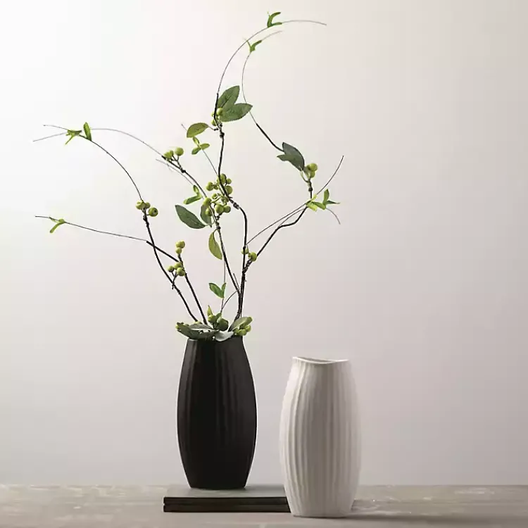 Sale Modern Ribbed Ceramic Vase Vases