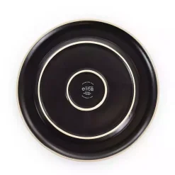 Kirklands Home Dinnerware|Modern Stoneware 16-pc. Dinnerware Set Black