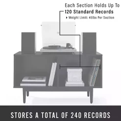 Kirklands Home Console Tables|Black Modern Wood Console Table, 40 in.