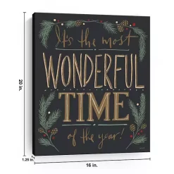 Discount Most Wonderful Time Canvas Art Print Christmas Art & Wall Decor