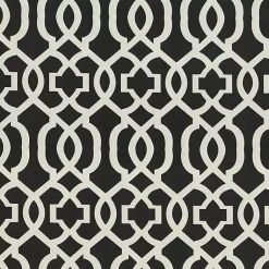 Kirklands Home Outdoor Cushions & Pillows|Black New Geometric Outdoor Chaise Cushion