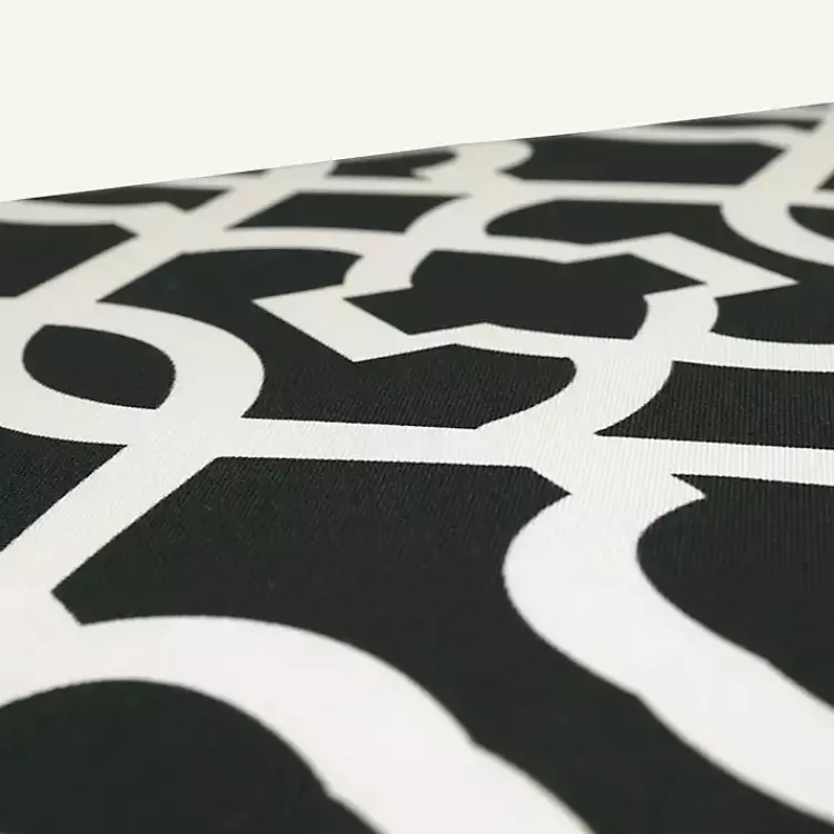 Kirklands Home Outdoor Cushions & Pillows|Black New Geometric Outdoor Chair Cushion