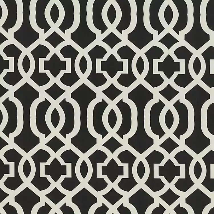 Kirklands Home Outdoor Cushions & Pillows|Black New Geometric 2-pc. Wicker Chair Cushion Set