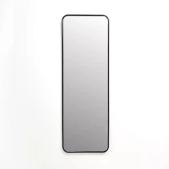 Kirklands Home Framed Mirrors|Black Nouveau Panel Wall Mirror