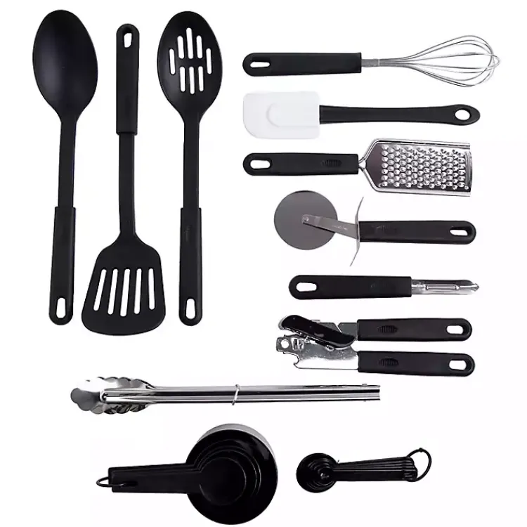 Kirklands Home Kitchen Accessories|20-pc. Kitchen Prep Set Black