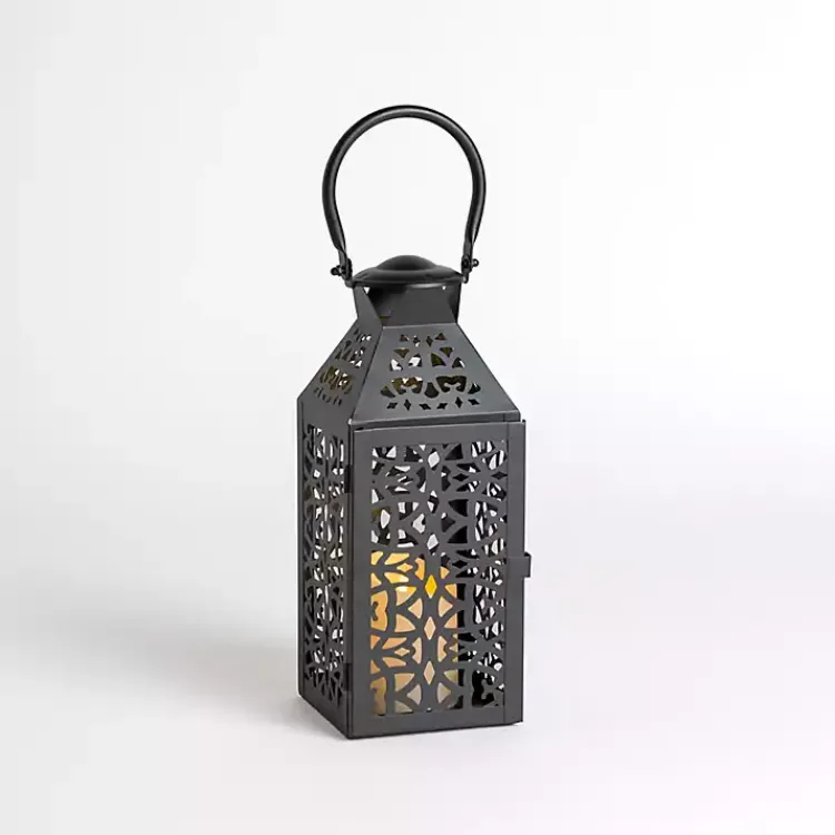 Hot Pierced Metal Lantern, 13 in. Lanterns