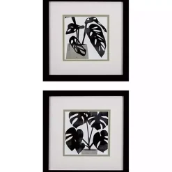 Kirklands Home Framed Art|Black Plantling I Framed Art Prints, Set of 2