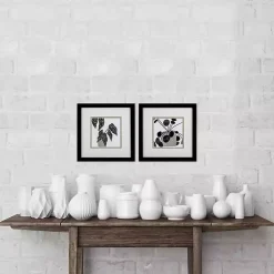 Kirklands Home Framed Art|Black Plantling II Framed Art Prints, Set of 2