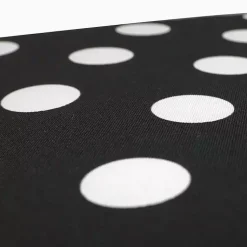 Kirklands Home Outdoor Cushions & Pillows|Polka Dot Outdoor Chaise Cushion Black