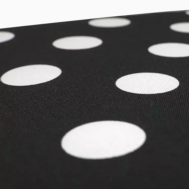 Kirklands Home Outdoor Cushions & Pillows|Polka Dot Outdoor Chaise Cushion Black