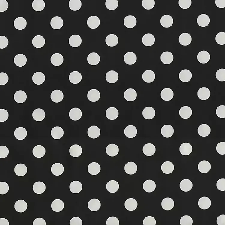 Kirklands Home Outdoor Cushions & Pillows|Polka Dot Wicker Chair Cushions, Set of 2 Black